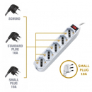 Multipresa 5 posizioni 10/16A/schuko