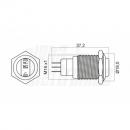 Pulsante antivandalo 16mm bistabile