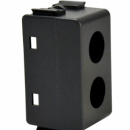 Cover 2 fori Tipo AVE nero