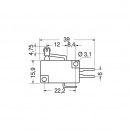 Deviatore miniatura leva corta 5A 250V