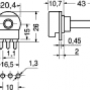 Potenziometro 1 k lineare 0.25w