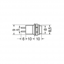 Pulsante n.c. nero 0,5A 250V