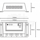 Regolatore di carica PWM 12/24V 20A crepuscolare configurabile-timer