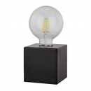 Lampada CUBO "Atena" touch NERA attacco E27