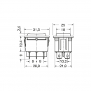 Deviatore bipolare 3P. nero con