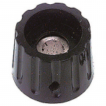 Manopola a vite nera 22x17