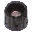 Manopola a vite nera 22x17