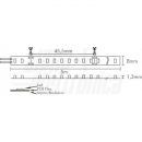 Striscia Led 176 Led/m 24Vdc-14,4Wm