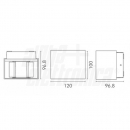 Applique Led 10W 230vac corpo bianco