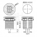 Display volmetro+amperometro 12/24V 0-28A per batterie