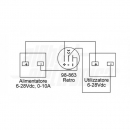 Display volmetro+amperometro 12/24V 0-28A per batterie