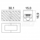 Accoppiatore Cat6 fem/fem UTP