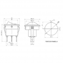 Interruttore bilanciere led blu12V