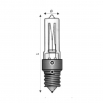 Lampada tubolare E14 100W 230V