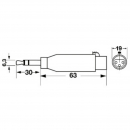 Adattatore Presa XLR 3Poli/Spina6,3S