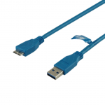 Cavo USB m/m tipo A micro B blu 2m