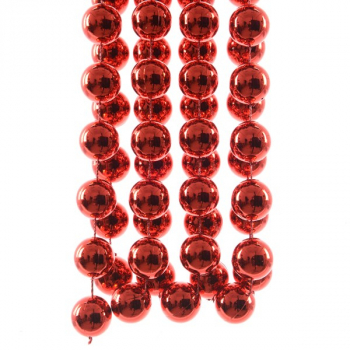 Ghirlanda di perle rosse 5mt