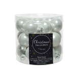 Mini palline in vetro bianco 25mm