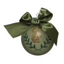 Pallina moss green con fiocco
