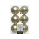 Confezione 6 palline perla 8cm