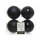 Box 4 palline in plastica black