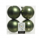 Box 4 palline in plastica moss green