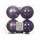 Box 4 palline in plastica viola