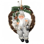 Ghirlanda luminosa con Babbo Natale