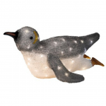 Pinguino in acrilico luminoso h 27cm