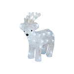 Renna in acrilico h 31 cm cool white