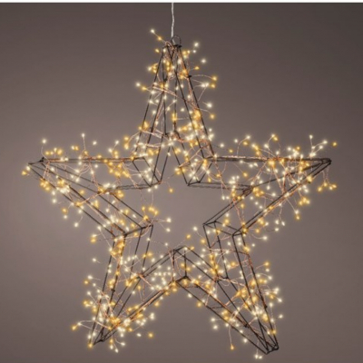 Stella luminosa con microled warm
