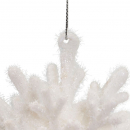 Fiocco di neve da appendere in 3D diametro 9cm