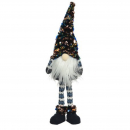 Gnomo con calze a righe h 58cm