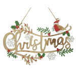 Scritta Christmas h 19,50cm