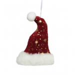 Cappello Babbo Natale da appendere 15.5cm