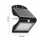 Applique LED a carica solare 4W 500W con sensore di movimento