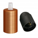Portalampade E27 metallo ramato