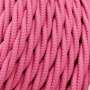 Cavo treccia 3x0.75 fucsia sotto cotone