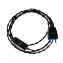 Cavo 2x075 nero con interruttore