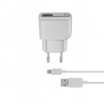 Alimentatore USB 5W con cavo incluso colore bianco