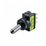 Interruttore leva con Led 12V Rosso