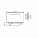 Luce emergenza Led 2W da incasso