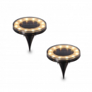 Kit di 2 luci solari da pavimento