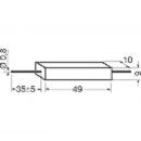 Resistenza 10W 3,3 ohm 5% a filo