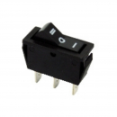 Deviatore unipolare nero on-off-on