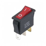 Interruttore a bilancere 16A 250V unipolare rosso