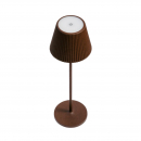 Lampada a batteria Pir Corten ricaricabile