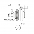 Interruttore pulsante 1P (on)/off a