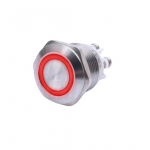 Pulsante antivandalo 19mm Rosso