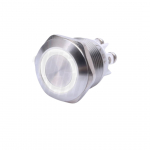 Pulsante antivandalo 24V Bianco